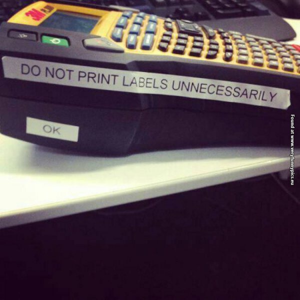 funny picturs do not print labels unnecissarily