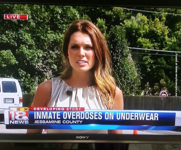 funny pictures inmate overdoses in underwear