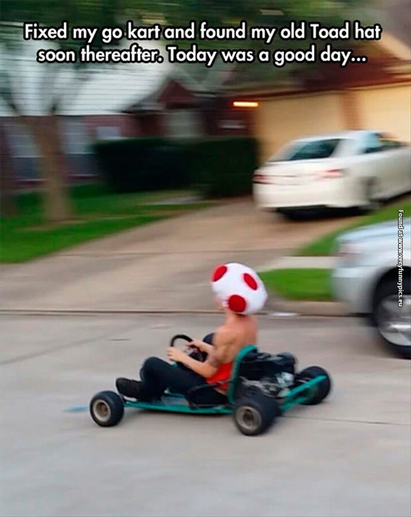 funny-picturds-toad-hat-go-kart-good-day