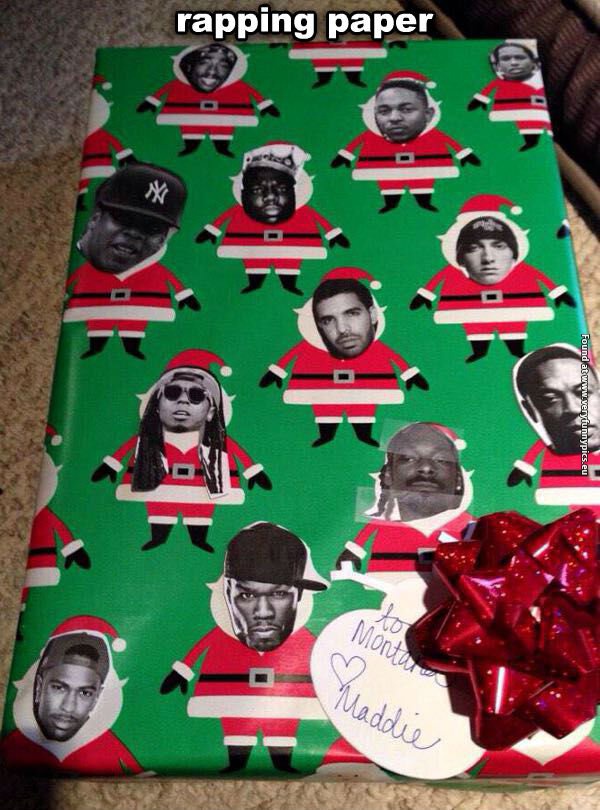 funny pictures rapping paper