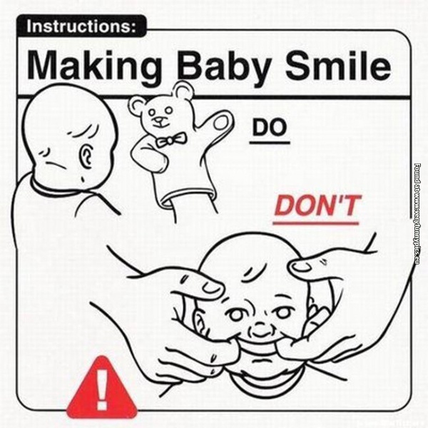 funny pictures baby care instructions 10
