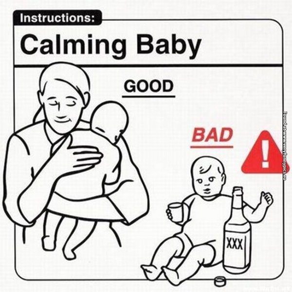 funny pictures baby care instructions 12
