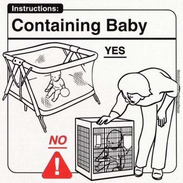 funny pictures baby care instructions 23