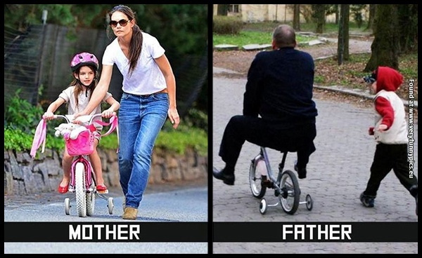 funny pictures differences between moms nd dads 06