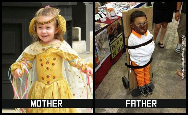 funny pictures differences between moms nd dads 10