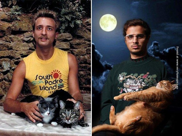 funny picturse of men holding cats 02