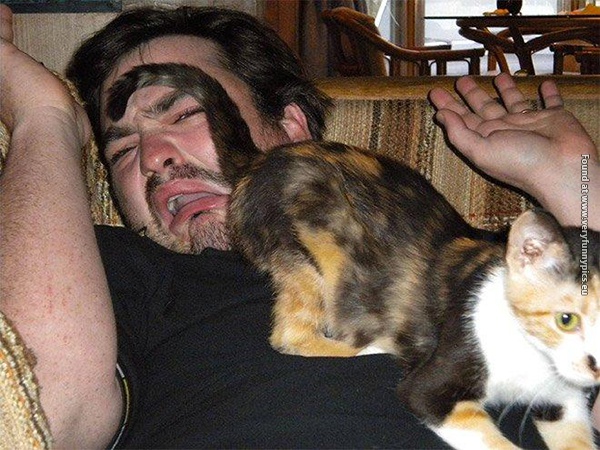 funny picturse of men holding cats 07