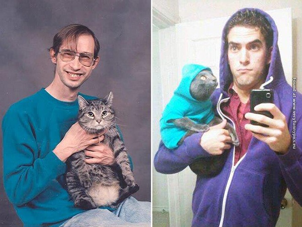 funny picturse of men holding cats 08