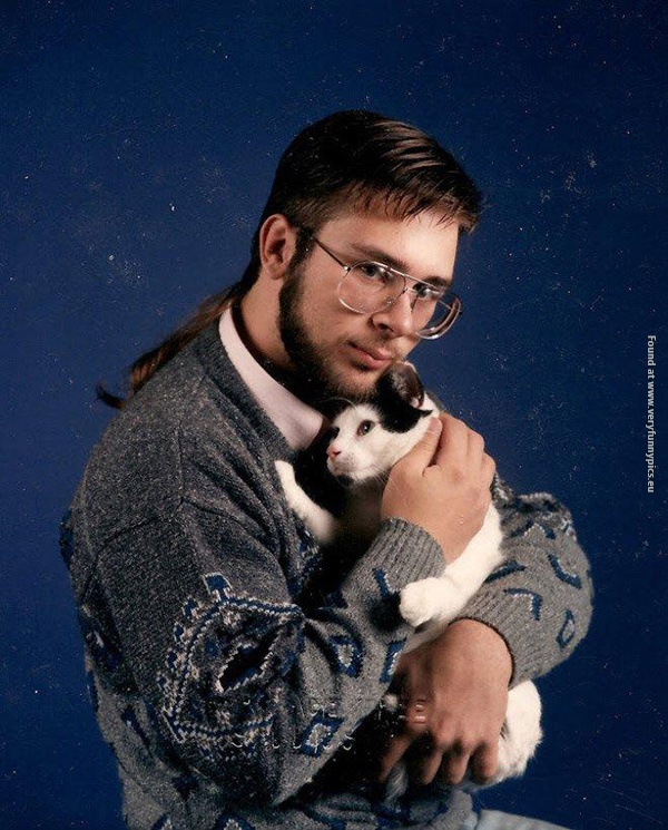 funny picturse of men holding cats 17