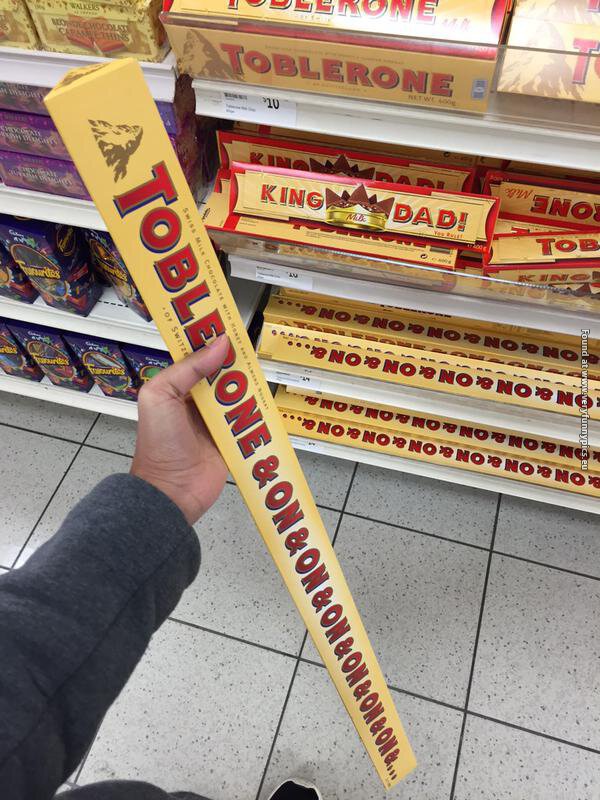 funny pictures large toblerone