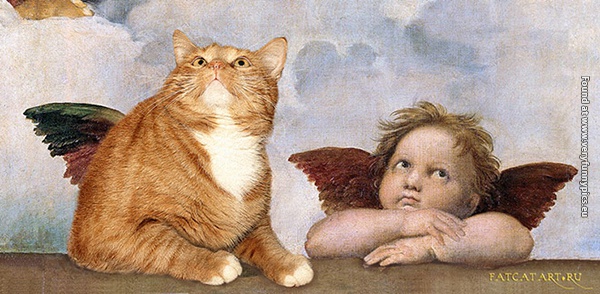 funny pictures paintings made better with cats 18