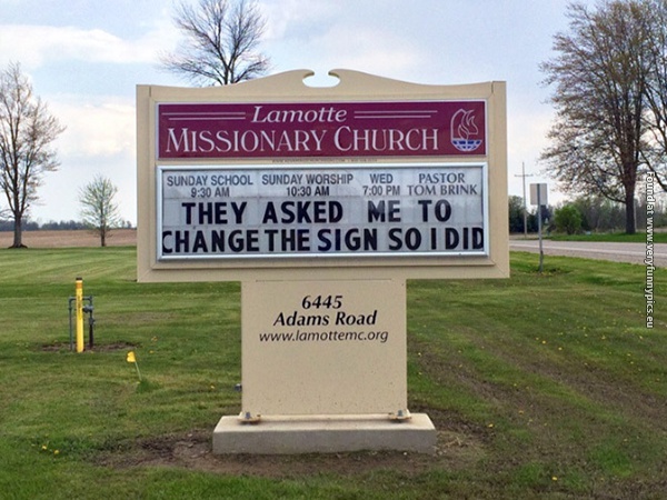funny pictures church signs that will make you smile 06