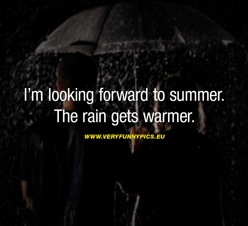 People under umbrella - I'm looking forward to summer
