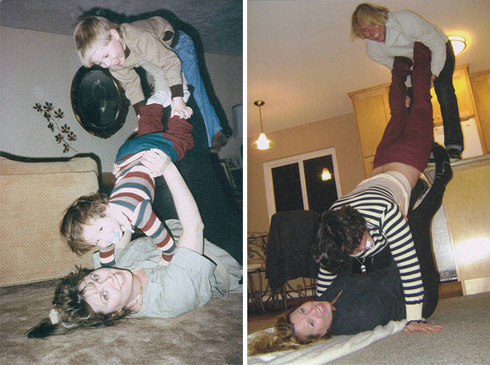 funny pictures recreating childhood photos 17
