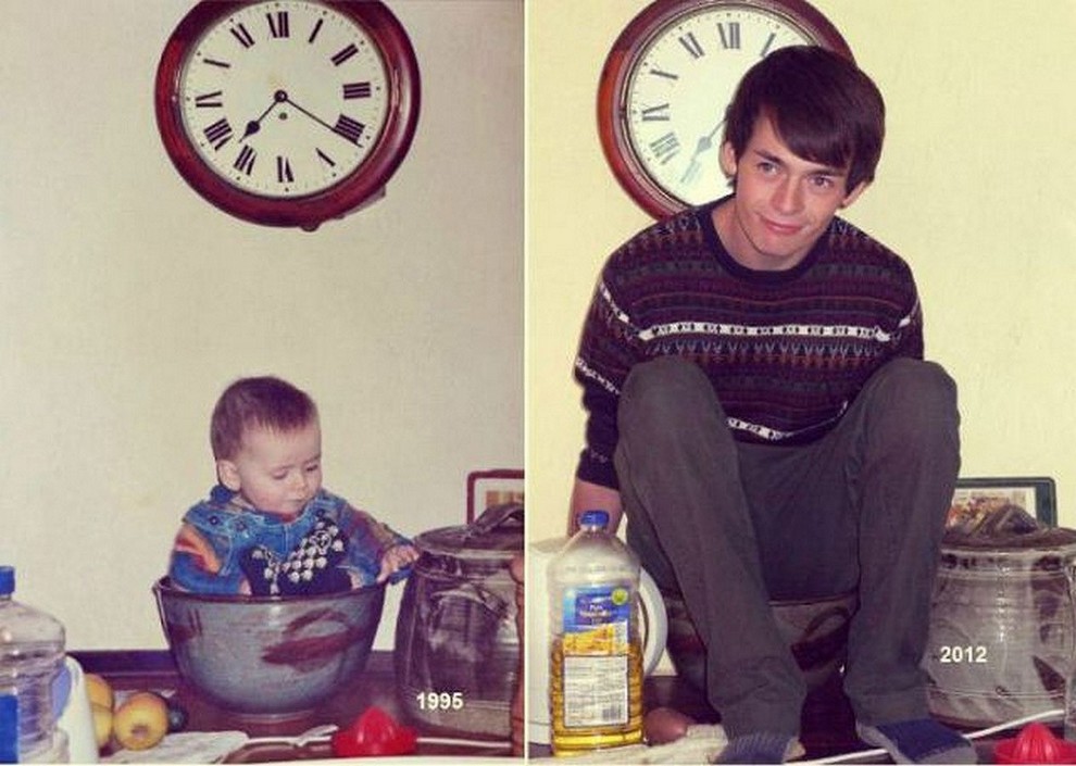 funny pictures recreating childhood photos 21