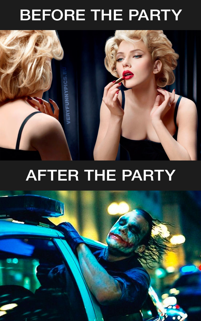 The Problem With Applying To Much Makeup Before A Party Very Funny Pics