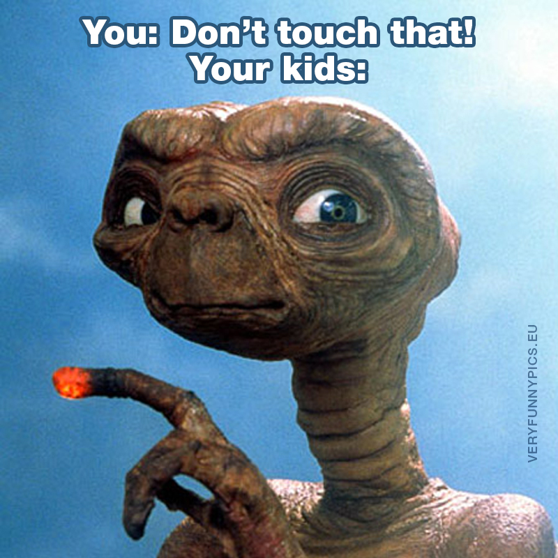 E.T. With glowing finger