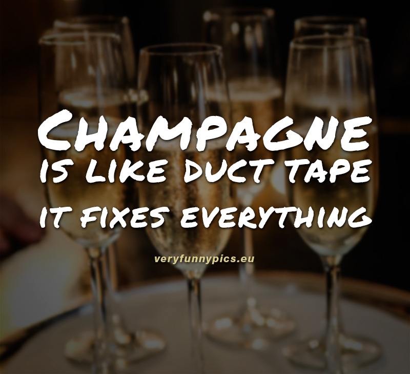 Funny quote about champagne
