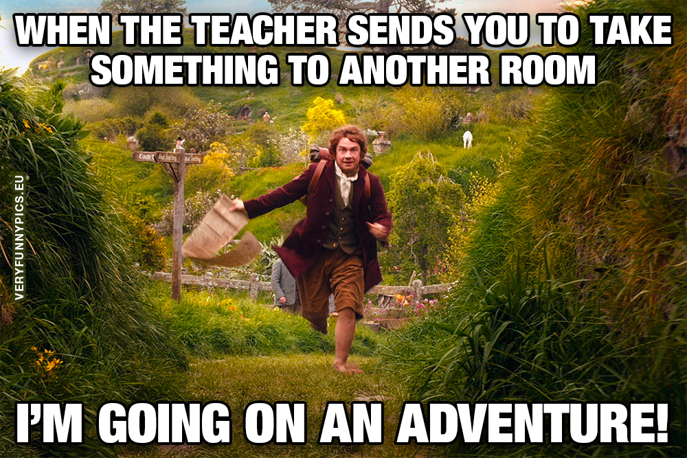 Bilbo running
